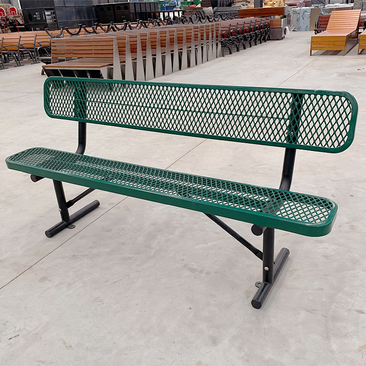 ม้านั่งโลหะขยายเคลือบเทอร์โมพลาสติก ขนาด 6 ฟุต