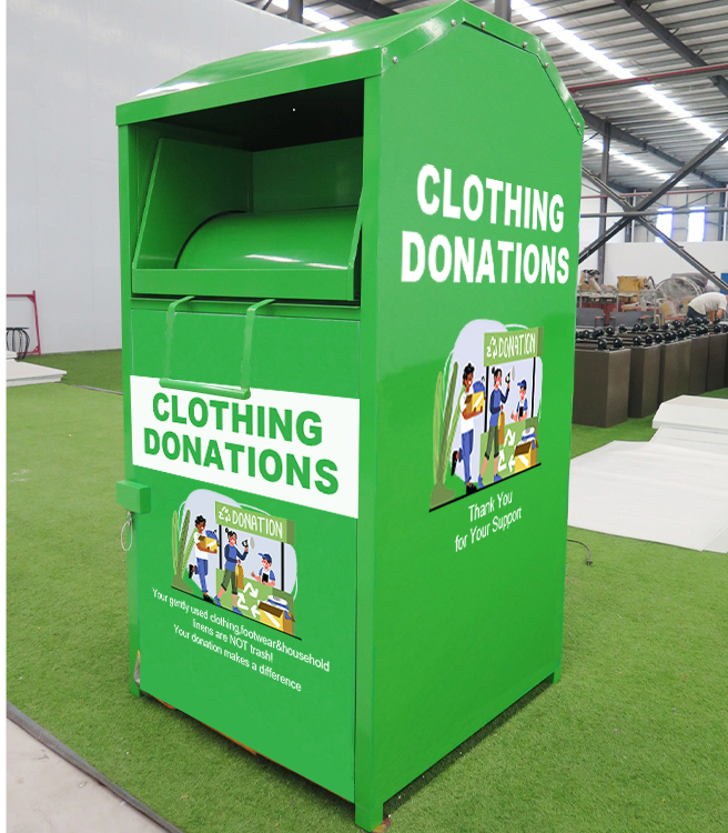 Metal giyim bağış kutusu Fabrika toptan satışı