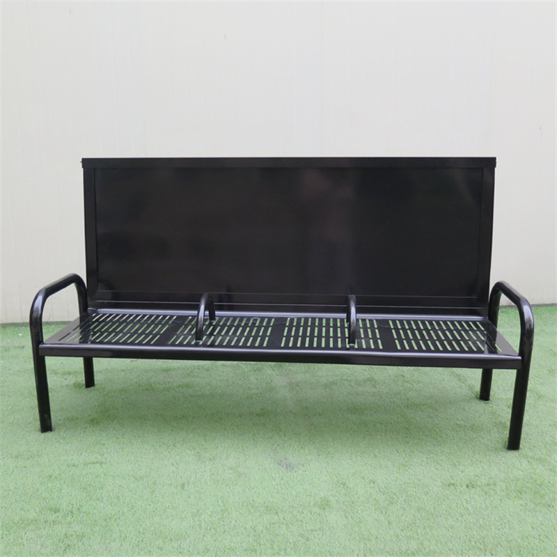 Benchi Nyeusi za Chuma cha Biashara zenye mita 2.0 kwa ajili ya Park Street 2