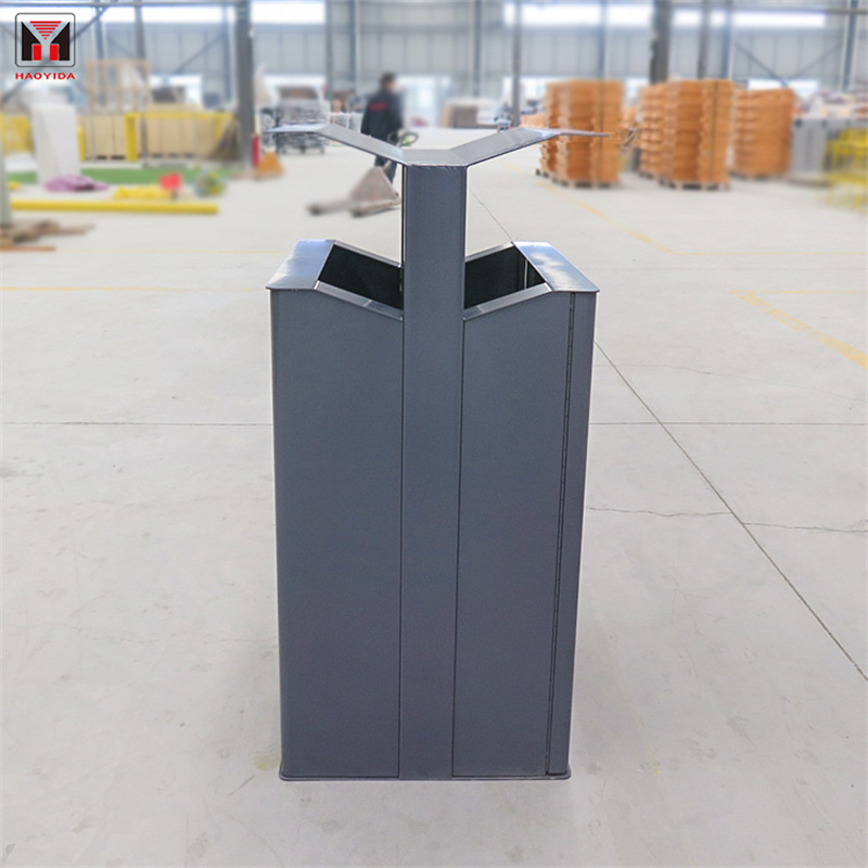 ʻO nā ʻōpala kila o kēia wā Metal Litter bin no waho Street5