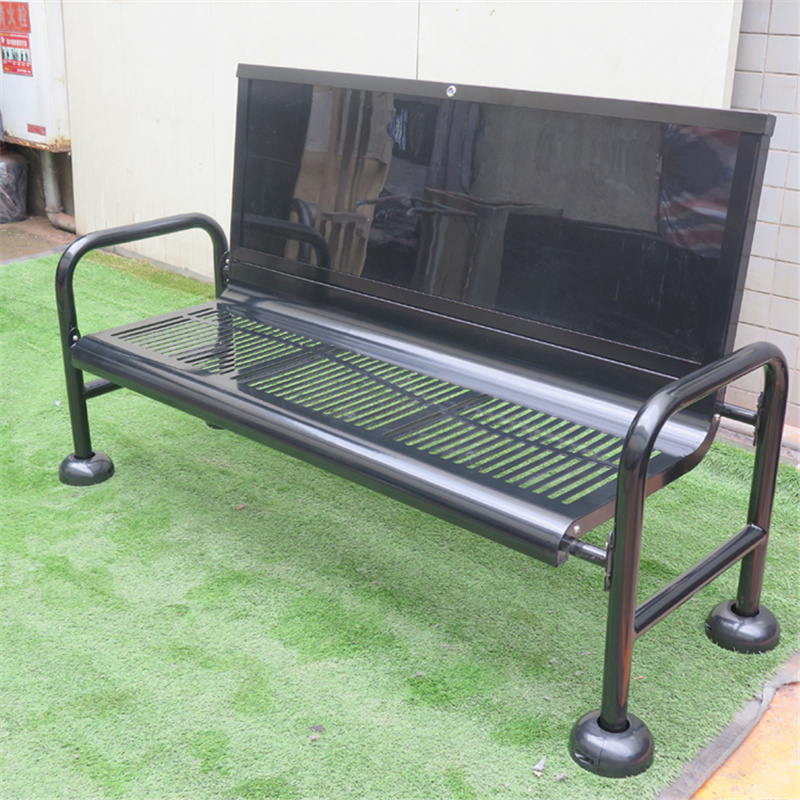 Şəhər Bələdiyyə Parkı Metal Ticarət Reklamı Skamyaları Street4 üçün