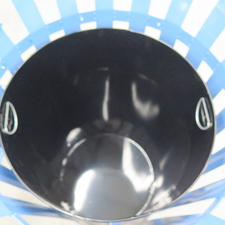 Bin sgudail slataichte stàilinn 38 gallan airson sgudal malairteach a-muigh