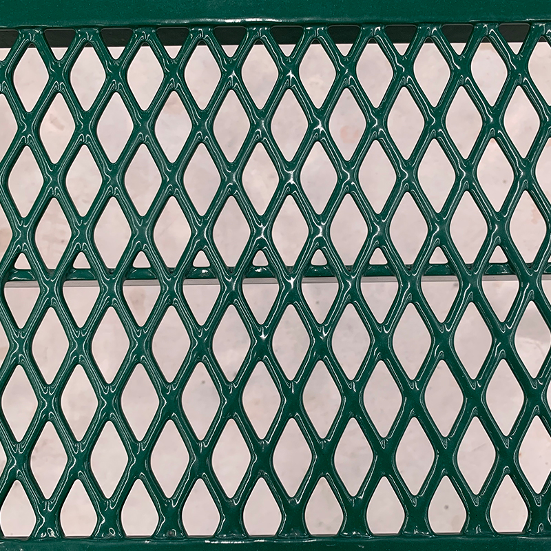 ม้านั่งยาวสำหรับสวนสาธารณะกลางแจ้ง ทำจากโลหะขยาย เคลือบเทอร์โมพลาสติก ยาว 6 ฟุต จำนวน 4 ตัว