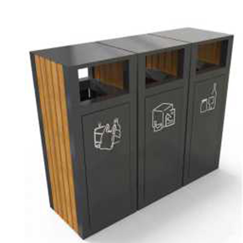 4-lokeroinen kierrätysastia ulkokäyttöön 16