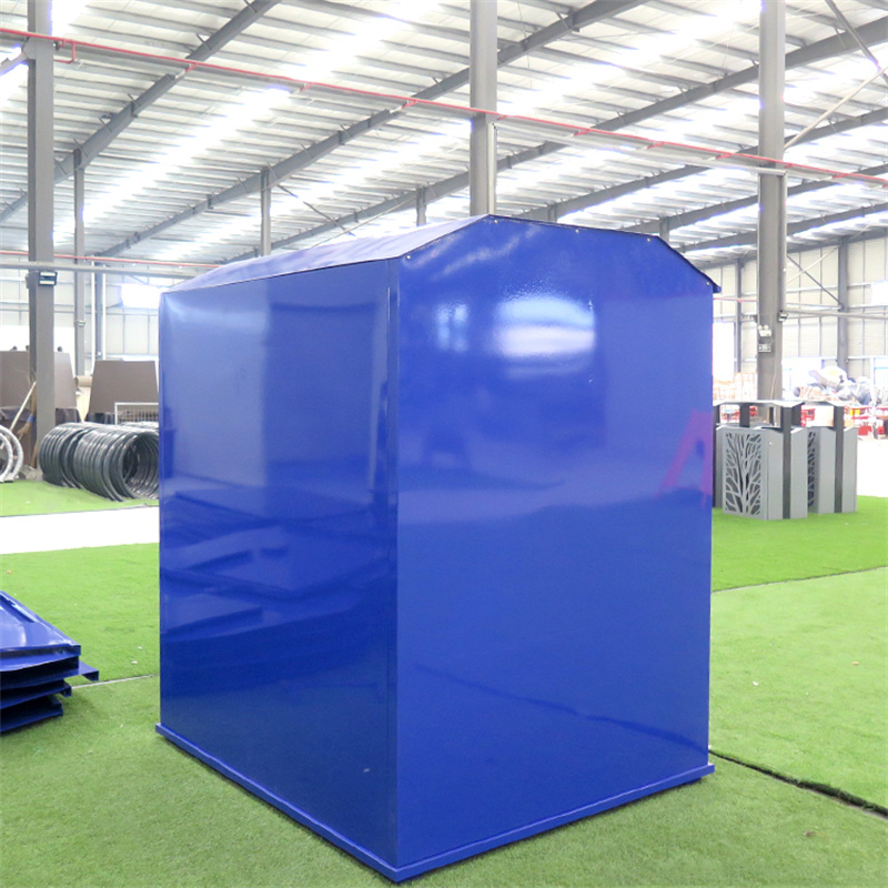 কারখানার কাস্টম বড় বহিরঙ্গন ধাতব পোশাক দাতব্য প্রতিষ্ঠানের জন্য দান করা বিন ১৪