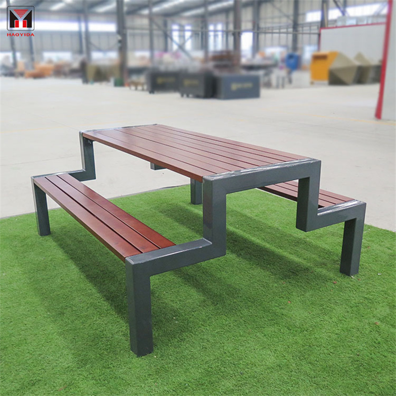 Fanaka an-dalambe ambongadiny, endrika maoderina, latabatra fisakafoana hazo ho an'ny toeram-pivarotana ara-barotra 1