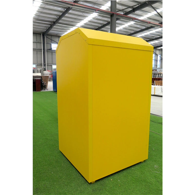 Büyük Kapasiteli Hayır Amaçlı Metal Giysi Bağış Kutusu Fabrikası Toptan Satışı 6 Adet