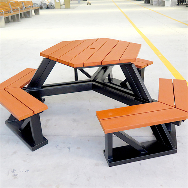Heavy Duty Outside Park Commercial Picnic Tables Recycled Plastic 3
