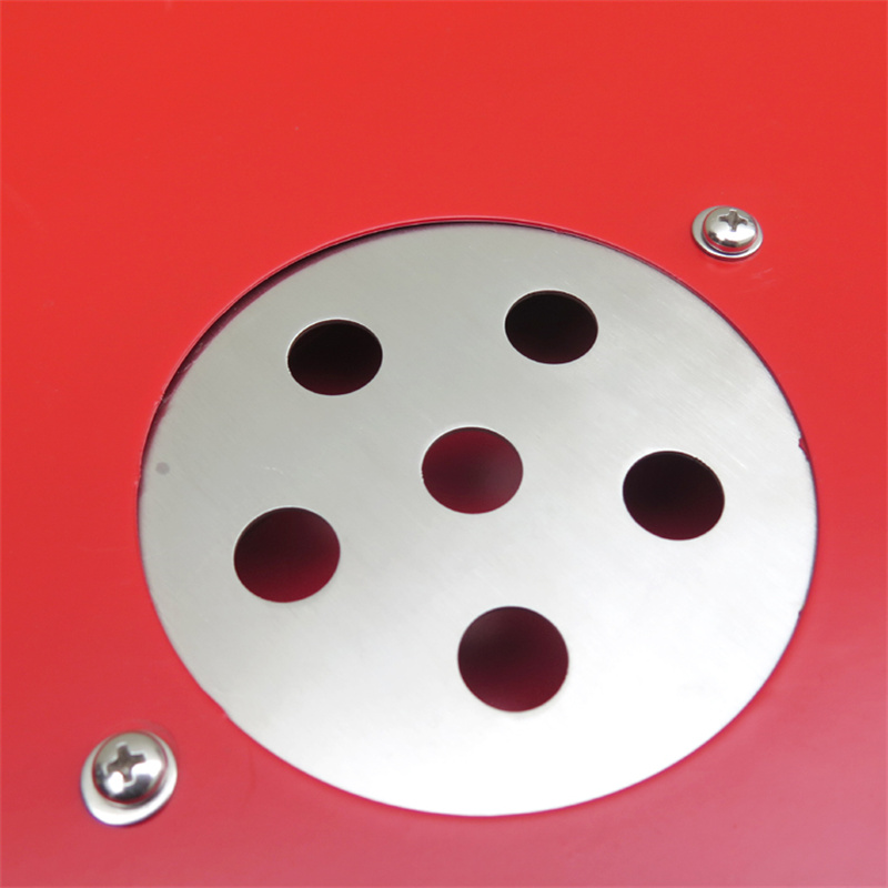 120 Litter Outdoor Standing Metal Red Litter Bin With Ashtray 3