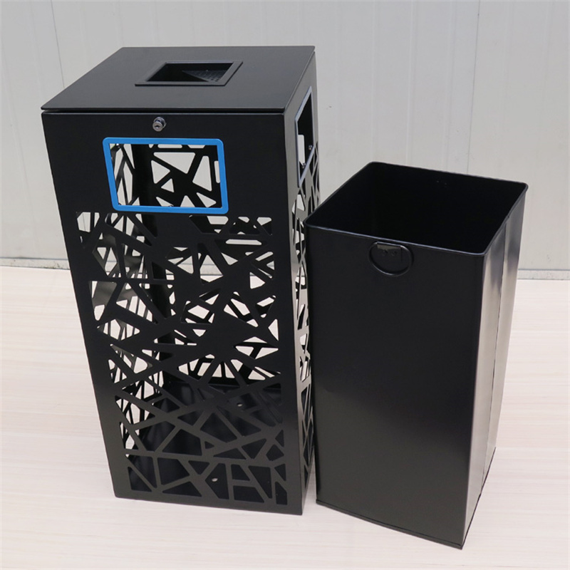 Modern Design Metal Outdoor Trash Cans Street Park Factory Custom10