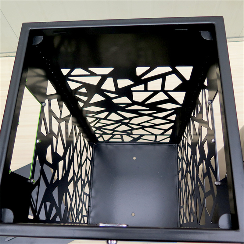 Modern Design Metal Outdoor Trash Cans Street Park Factory Custom6