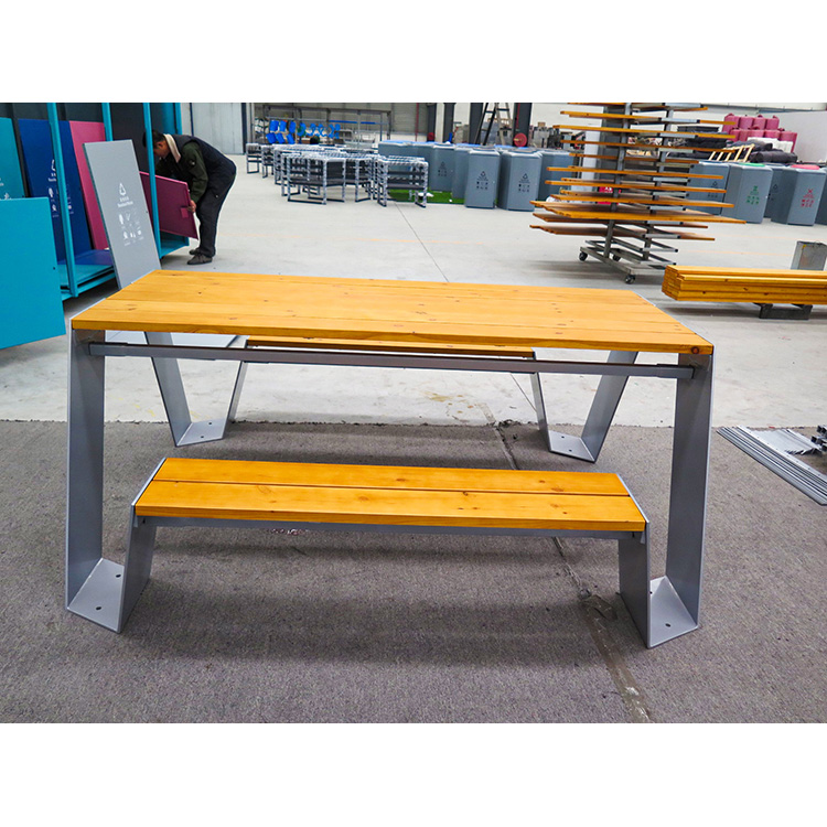 Modern Design Commercial Picnic Table Outdoor Urban Street Furniture  (7)