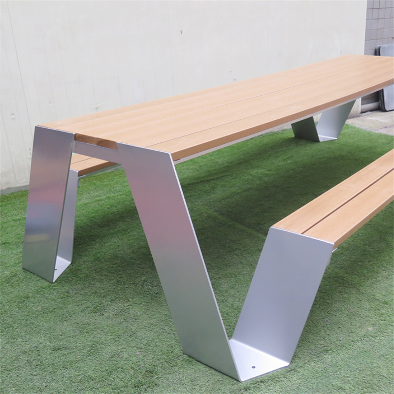 Modern Design Commercial Picnic Table Outdoor Urban Street Furniture 9