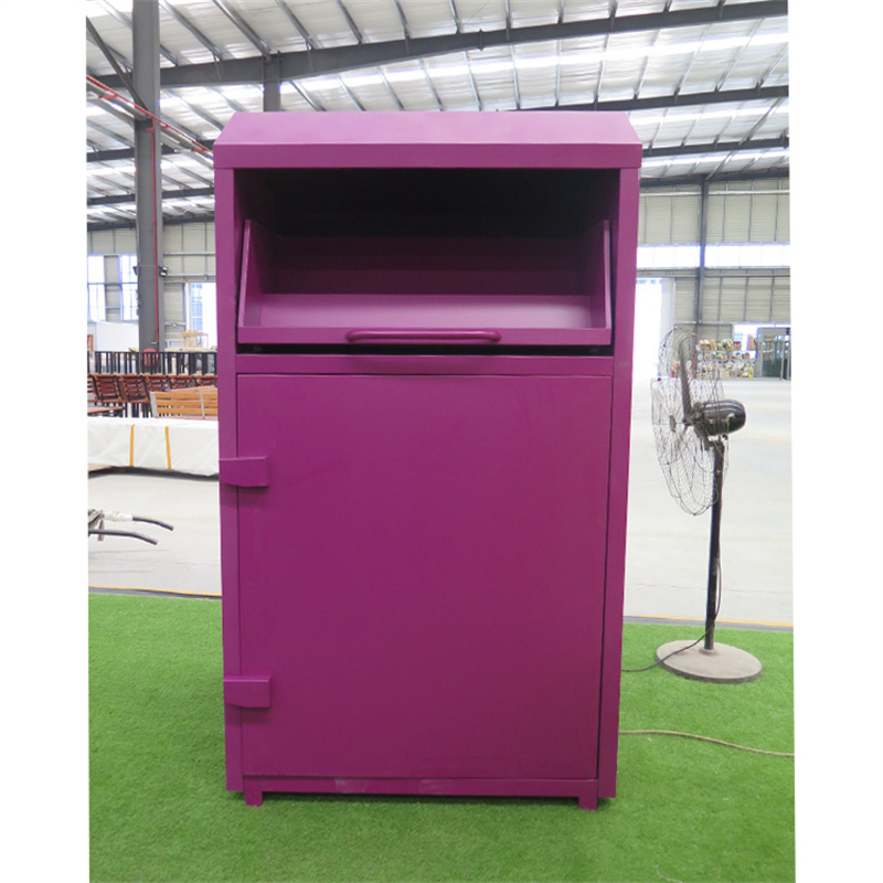 2 Meters High Steel Clothing Donated Bin Factory Wholesale 11