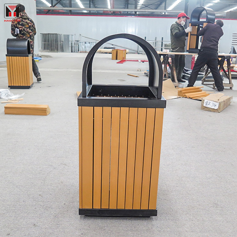 Street Outdoor Waste Bin Commercial Park Trash Bins6